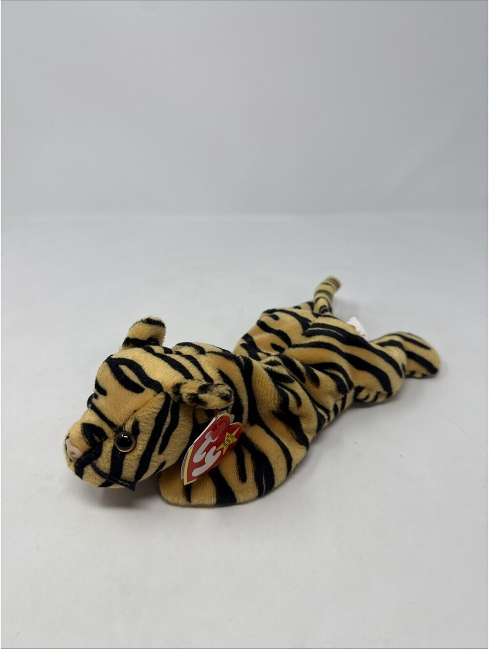 Ty Beanie Baby Stripes the Tiger 1995 Vintage Plush Animal Style 4065 Orange
